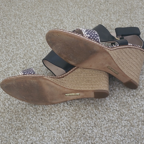 Louise et Cie Black and Brown Espadrille Wedges - Picture 3 of 3